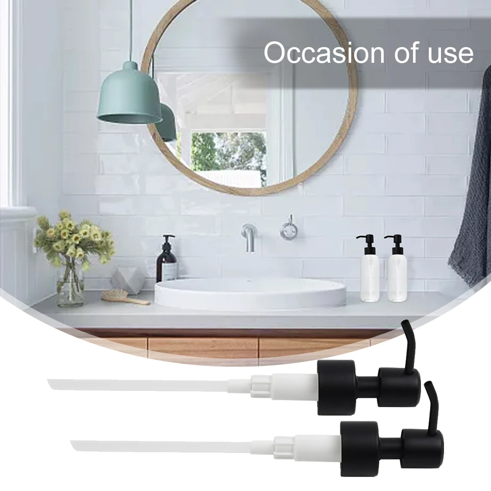 Stainless Steel Soap Dispenser Pump Head Replacement with 11cm Tube Fits Most Standard 28/400 Thread Bottles for Liquids