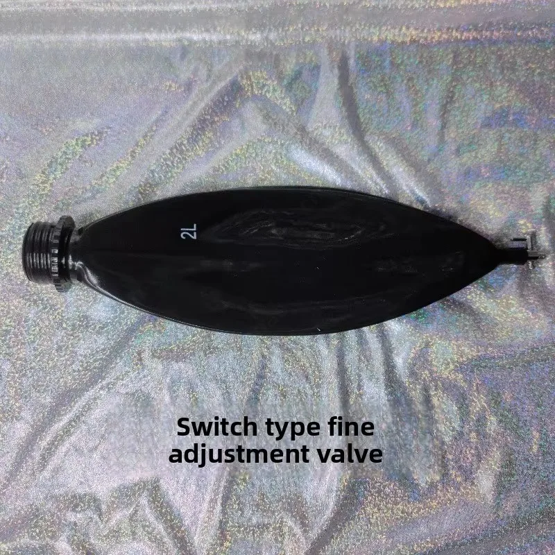 Latex 2L Quick Release Breathing Bag, 3L Switch Fine Tuning Valve, Replacement Respiratory Bag For Gas Mask Accessories