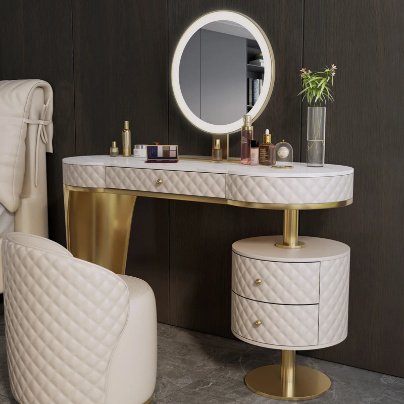 가벼운 고급 암석 석판 드레서 현대적인 단순한 고급 창조적 인 디자이너 가구 이탈리아 작은 아파트