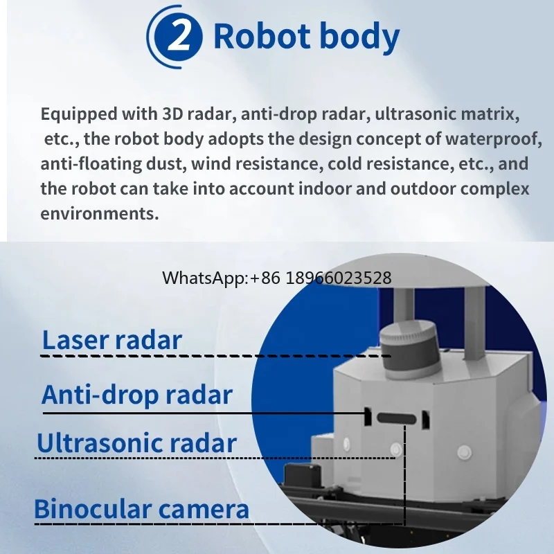 Robot Autonome Autonome, Livraison en Extérieur, Châssis de 200kg, Véhicules à Guidage Industriel AGV, Logistique, Entrepôt