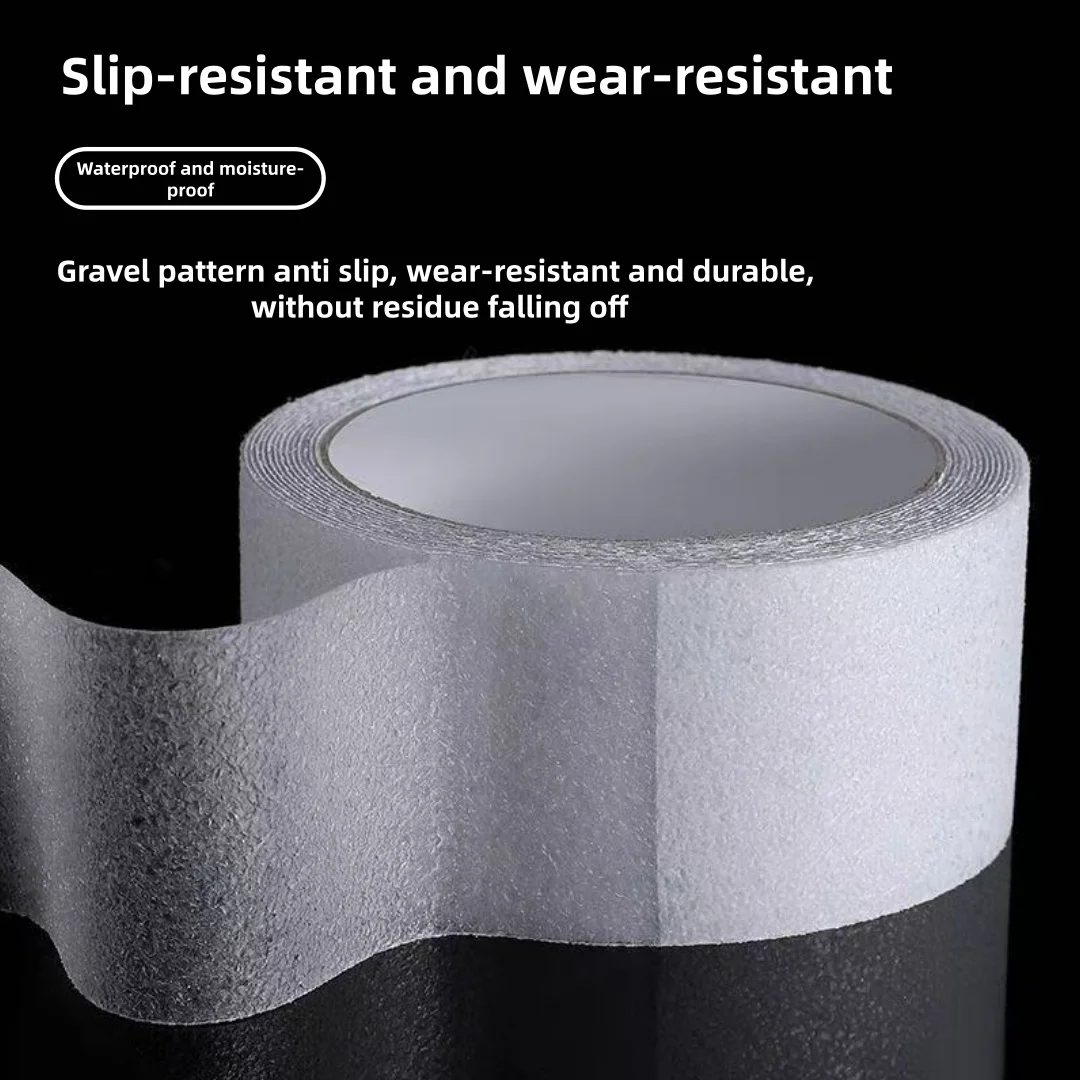 Transparent anti slip tape，anti slip grip tape suitable for gravel patterned tape on indoor and outdoor bathtubs，boats，stairs