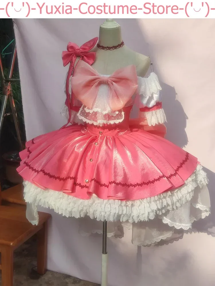 Disfraz de Kaname Madoka, traje de Cosplay, uniforme de fiesta de Anime, juego de Halloween, ropa de rol