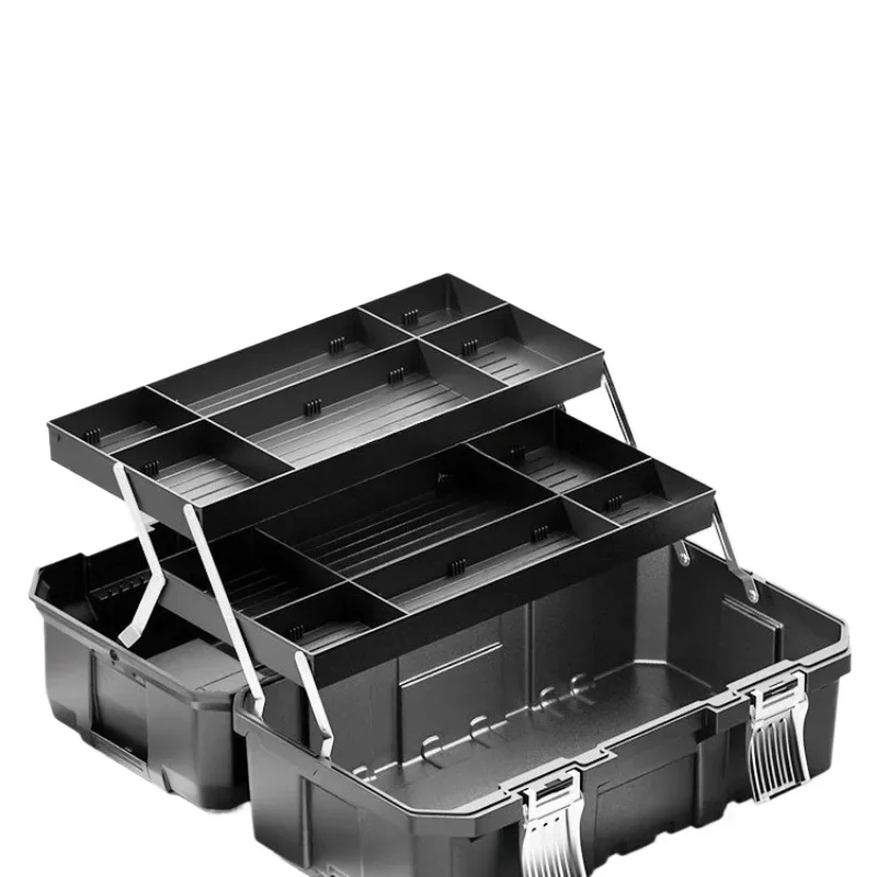 

Toolbox household set, multi-functional art box multi-layer folding storage box