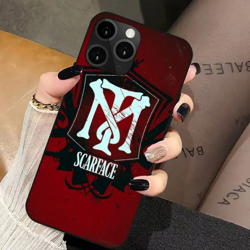 Film Scarface Phone Case For iPhone 16 12 Mini 13 14 15 PRO MAX Plus Shell