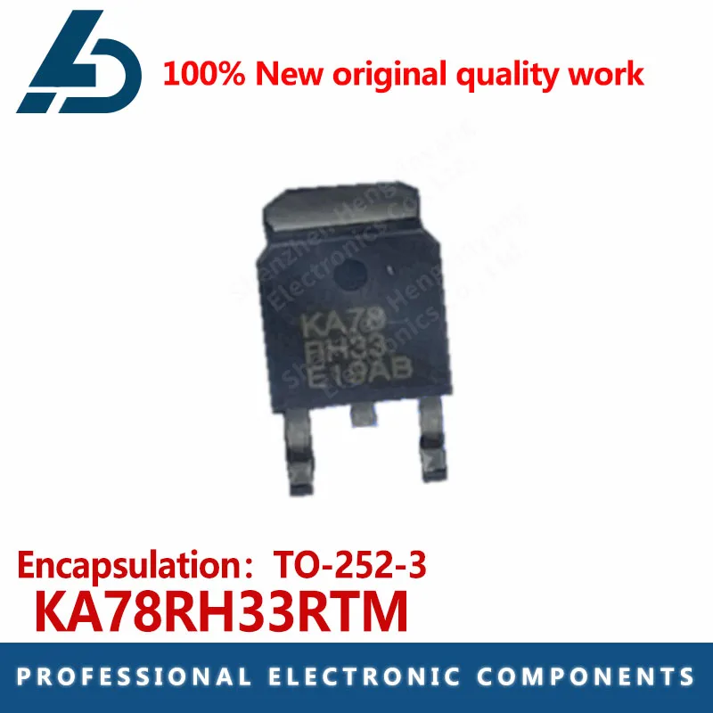 10PCS KA78RH33RTM package TO-252-3 3.3V 800MA linear regulator