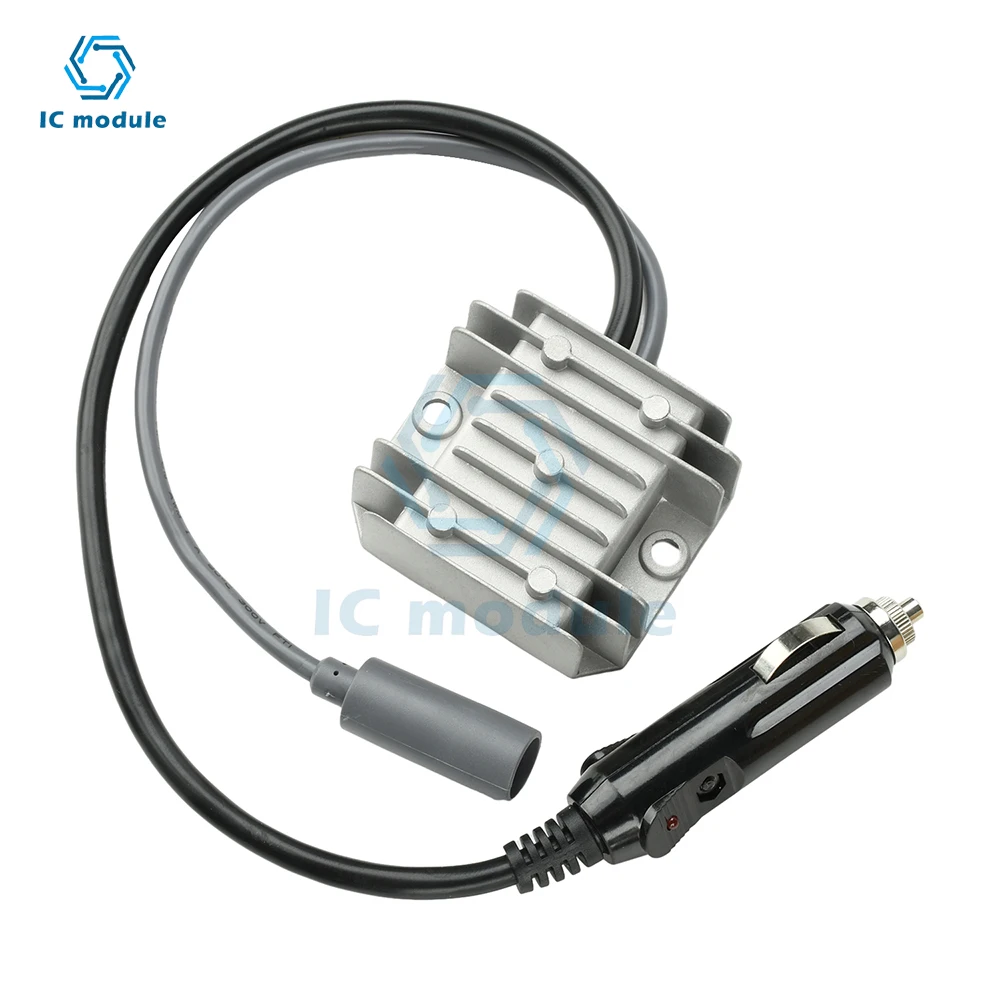 DC 12V/24V to 30V 3.5A Mini DC Step-Up Boost Converter with Cigarette Lighter Plug for RV Truck Car Van Waterproof Power Supply