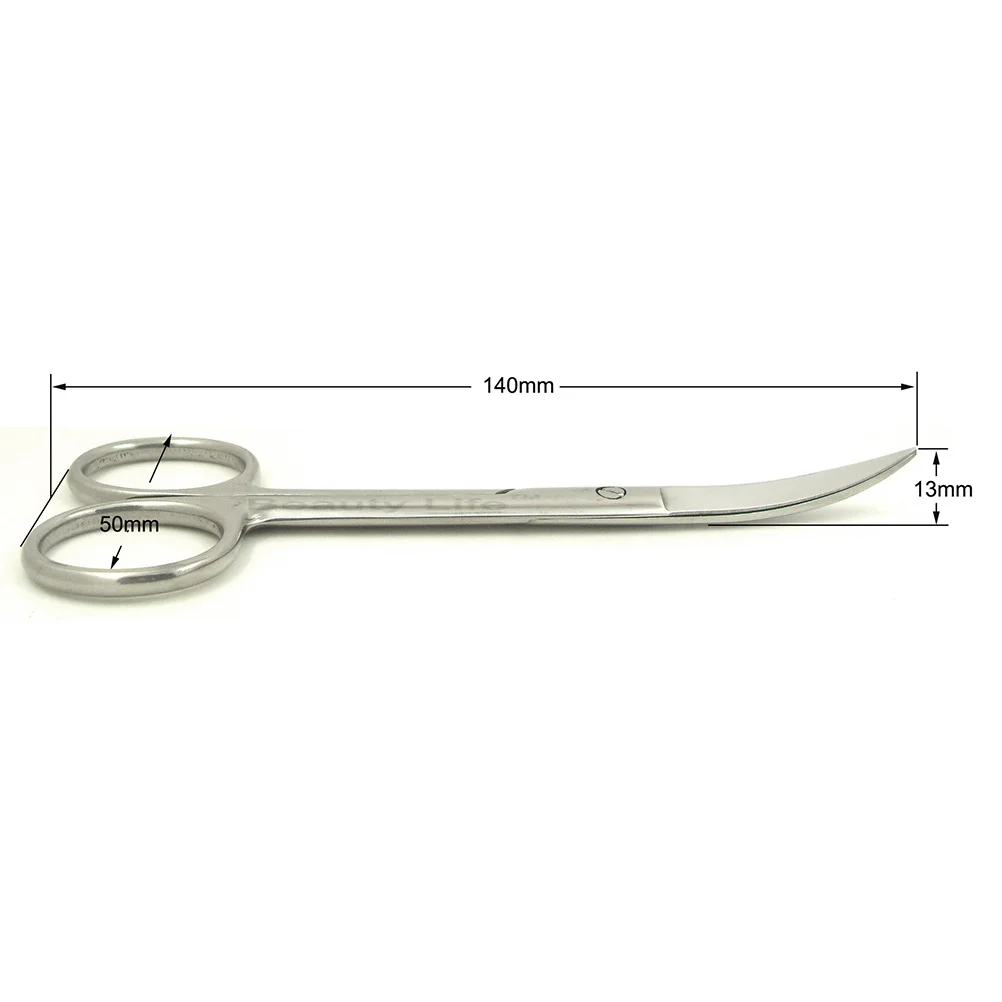 14Cm Stainless Steel Eyebrow Trimmer Precision Small Scissors for Double Eyelid Stickers Makeup Artists Fine Edge Beauty Cutting