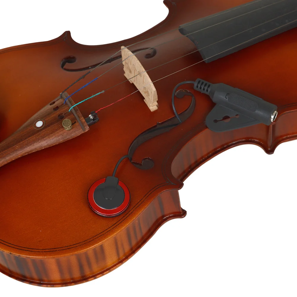 

Acoustic Pickup No Drill Guitar Ukulele Violin Piezo Pickup Eq Patch Microphone for Live Performances Studio Recording