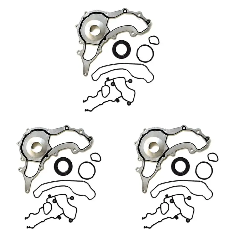 Rare 3X 15639460 TCS46162 Timing Cover Gaskets Set For Jeep Dodge Durango 3.6L 2011-2015