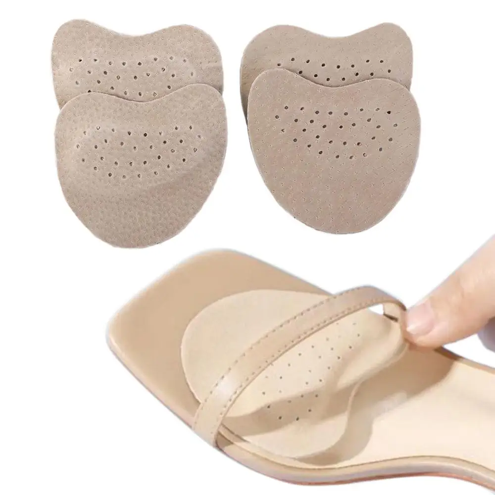 Foot Care Tools High Heel Shoes Orthopedic Support Forefoot Heels Patch Foot Arch Pad Forefoot Pads Leather Massage Insoles