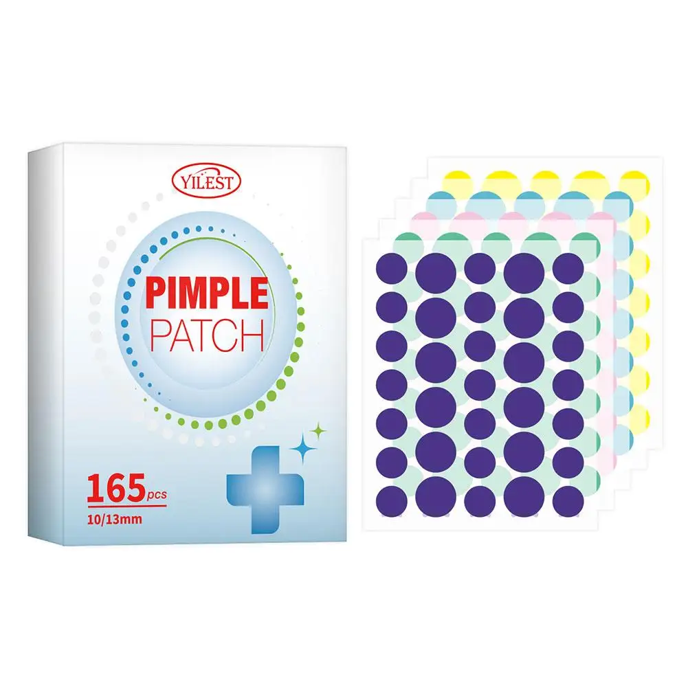 Patch Invisible pour Soins de la Peau du Visage, Autocollant Absorbant, Réparation de l'Acné, 1 Sac/165 Pièces, Q1B0