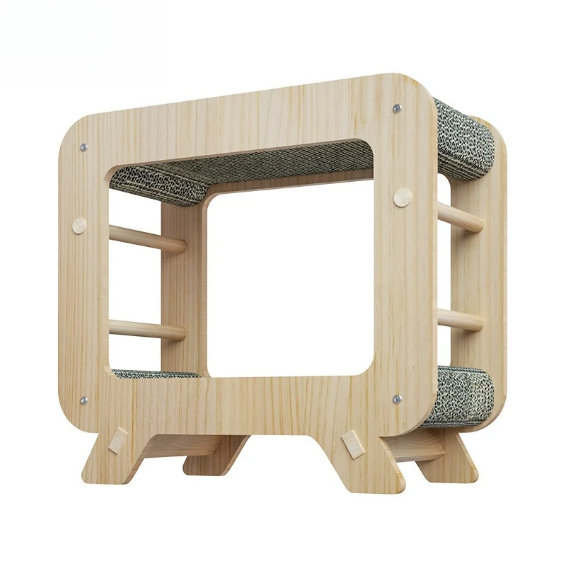 TV shape cat scratching plate vertical wear-resistant claw grinder cat claw column pet cat