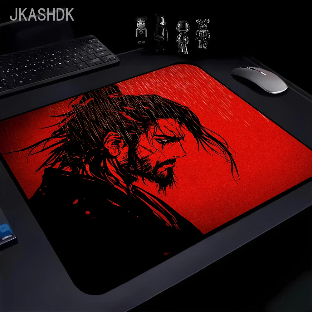 Gamer Mouse Pad Professional Premium E-Sports Gaming Mousepad Balance Mouse Mat Miyamoto Musashi Manga Vagabond Desk Mat 450x400