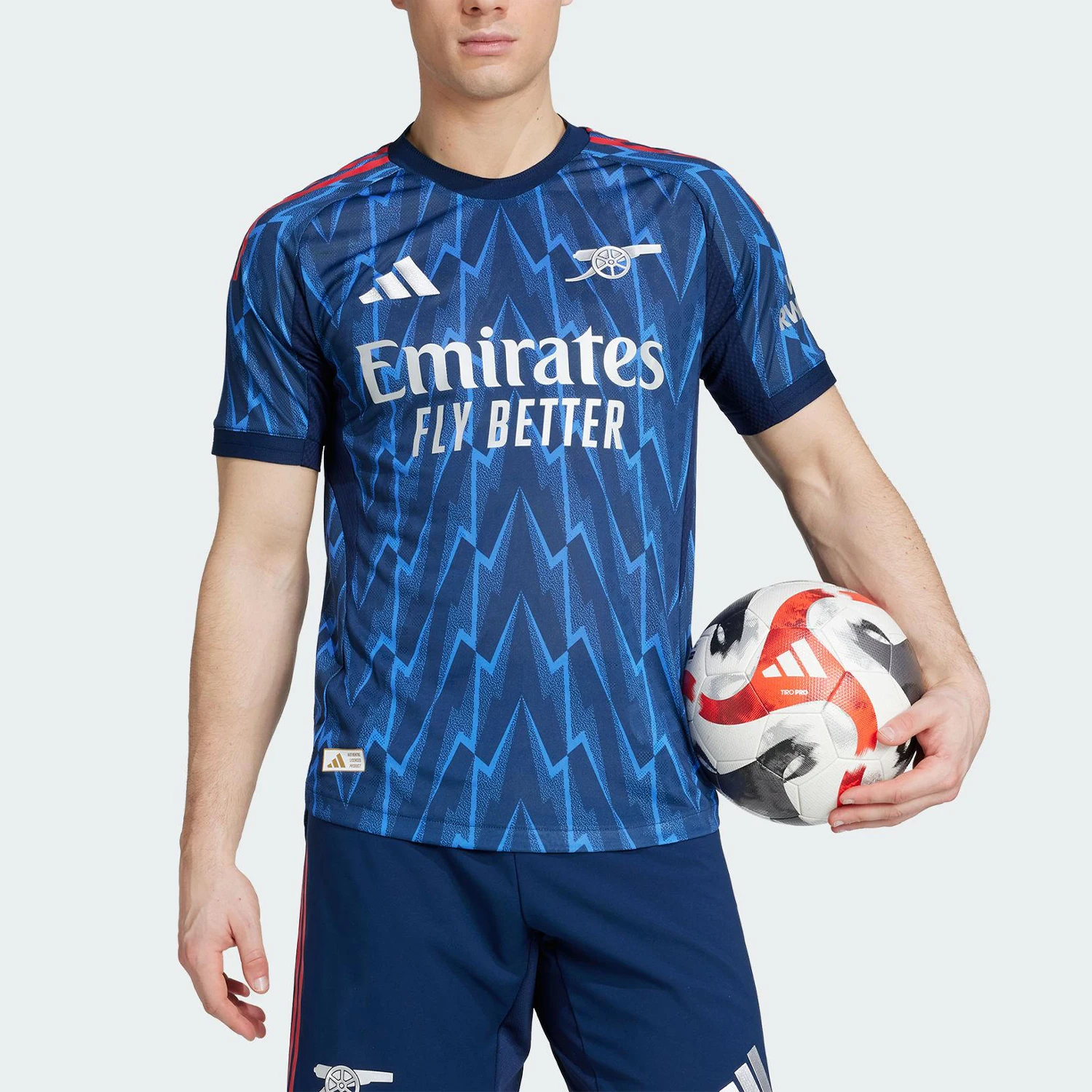 

Adidas Originals ARSENAL 25/26 Мужская футболка с коротким рукавом Slim-Fit Match JI9510