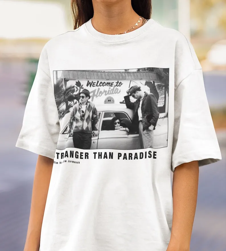 Stranger STORParadise Film T-Shirt, Unisexe, Jim Jarmusch Vintage Movie Tee shirt, Cult Classic Lover Gift, Retro 80s movie fas