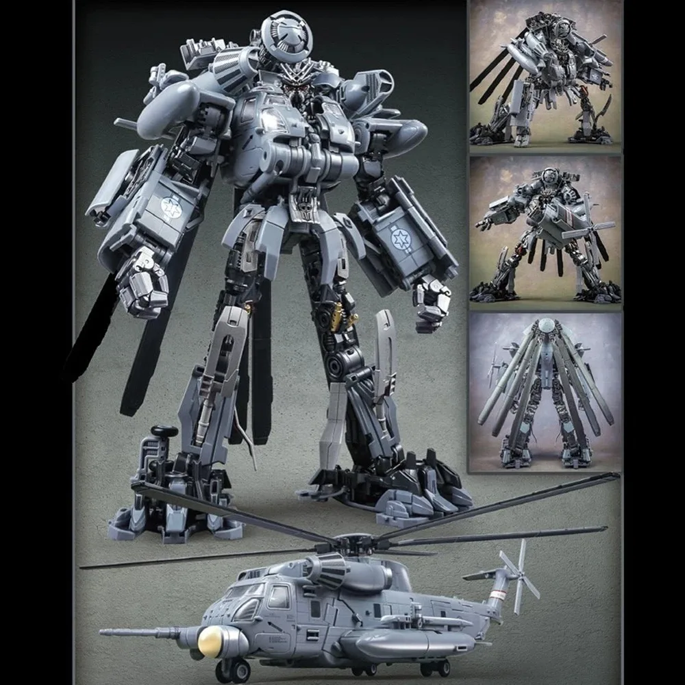 

30CM M05 Blackout Black Apple Vertigo Transformation Toys SS08 Helicopter Hide Shadow Model Action Figure Deformation Robot