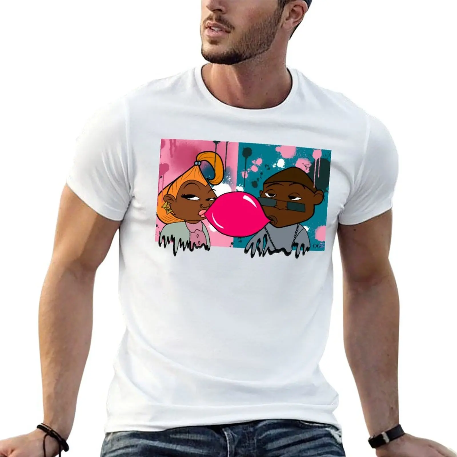 Lady and the Sticky T-Shirt topping luxury t-shirt oversized t shirt men