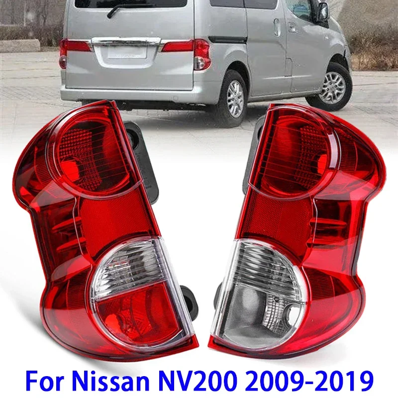 

1pc Red and Clear Lens Car Tail Light Brake Reverse Light for Nissan NV200 2009-2019 (without Bulbs)