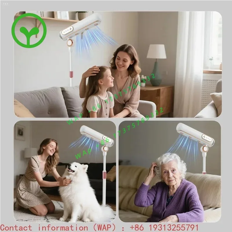 【From China】 Professional Vertical Stand Hair Dryer Handsfree Floor Standing Stand Up Dryer High Speed Negative Ion