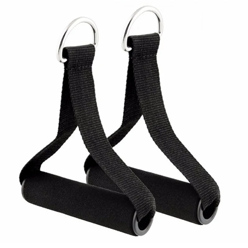 Black 1 Pair Pull Handles Resistance Bands Foam Replacement Fitness Equipment Black For Yoga Exercise Workout Power Bands Gym