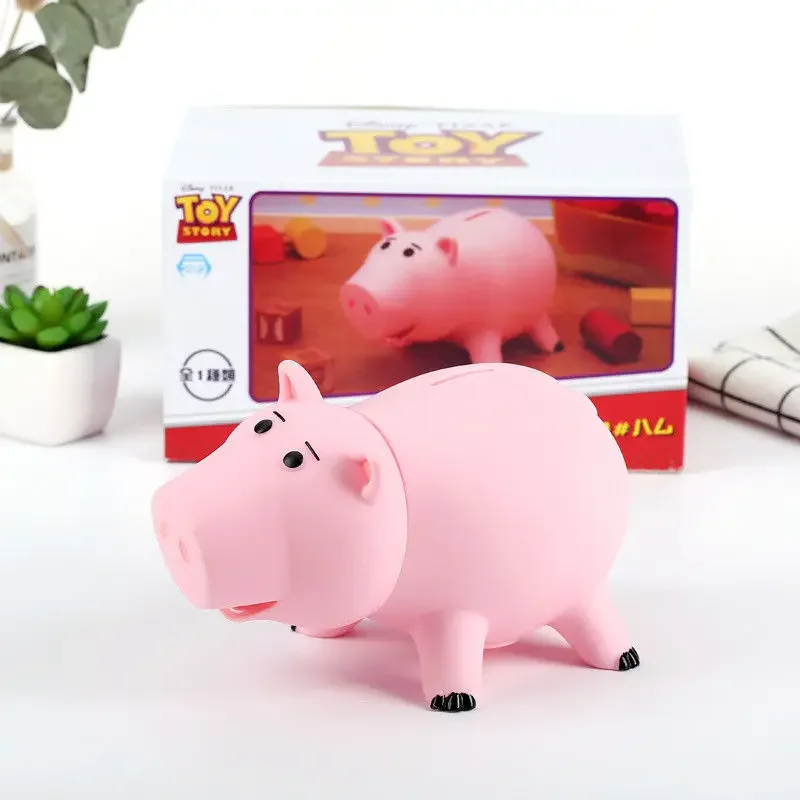 Disney Toy Story Cartoon Animation Piggy Bank Hamm Q Version Piggy Bank Room Ornament Dolls Birthday Gifts for Boys and Girls