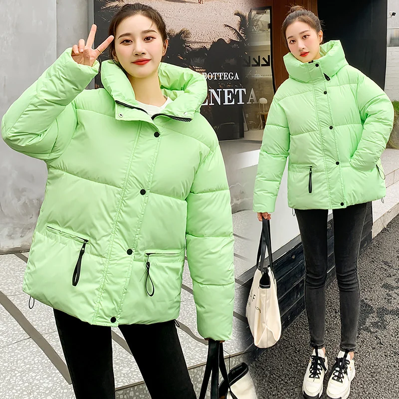 

New 2023 Winter Jacket Women Parkas Hooded Warm Overcoat Female Cotton Padded Jackets Parka Korean Loose Coat Outwear