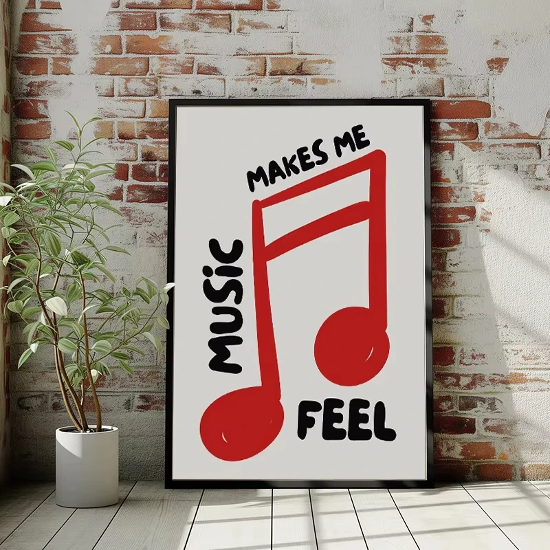 موضة ريترو موسيقى الجاز المشارك مجردة مسجل لاعب الموسيقى رمز قماش الطباعة غرفة نوم المنزل غرفة المعيشة مكتب ديكور #4