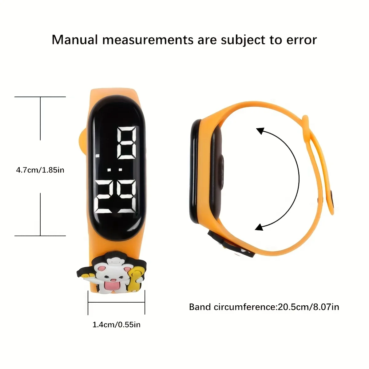 Cute Animal Doll Children's Electronic Wristband Watch Set LED Unisex Electronic Watch Family Set Gift
