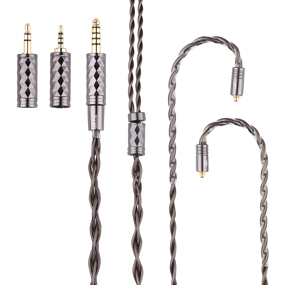 Hifi 이어폰 인이어 모니터용 Hifi 케이블 업데이트, Bohea 28AWG OCC + 단결정 실버, 7HZ