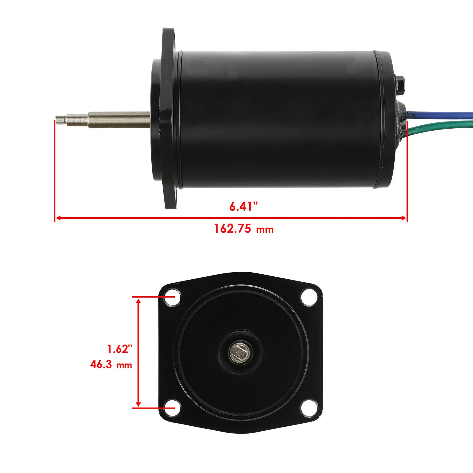 6H5-43880 Tilt Trim Motor for Yamaha Outboard Motor 40HP 50HP 2 Stroke 12V 2 Wire 10836 6H5-43880-02