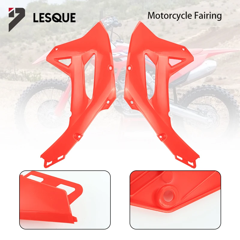 

LESQUE пит-байк, пластиковая пластина, обтекатель, аксессуары, передние боковые крышки, защита для CRF450 2022 450R 450RX, внедорожный мотокросс