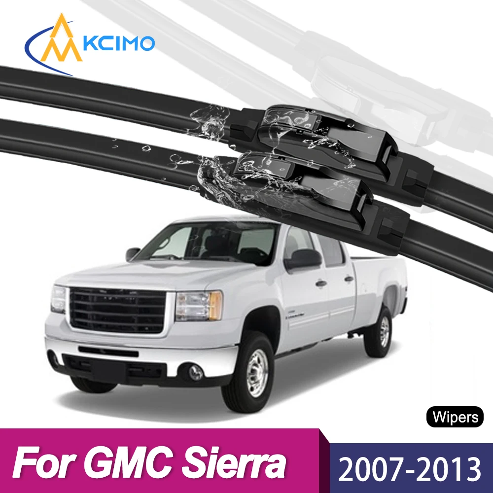 

Premium Hybrid Wiper Blades For GMC Sierra GMT900 2007-2013 Smooth Quiet Front Windshield Wiper Set