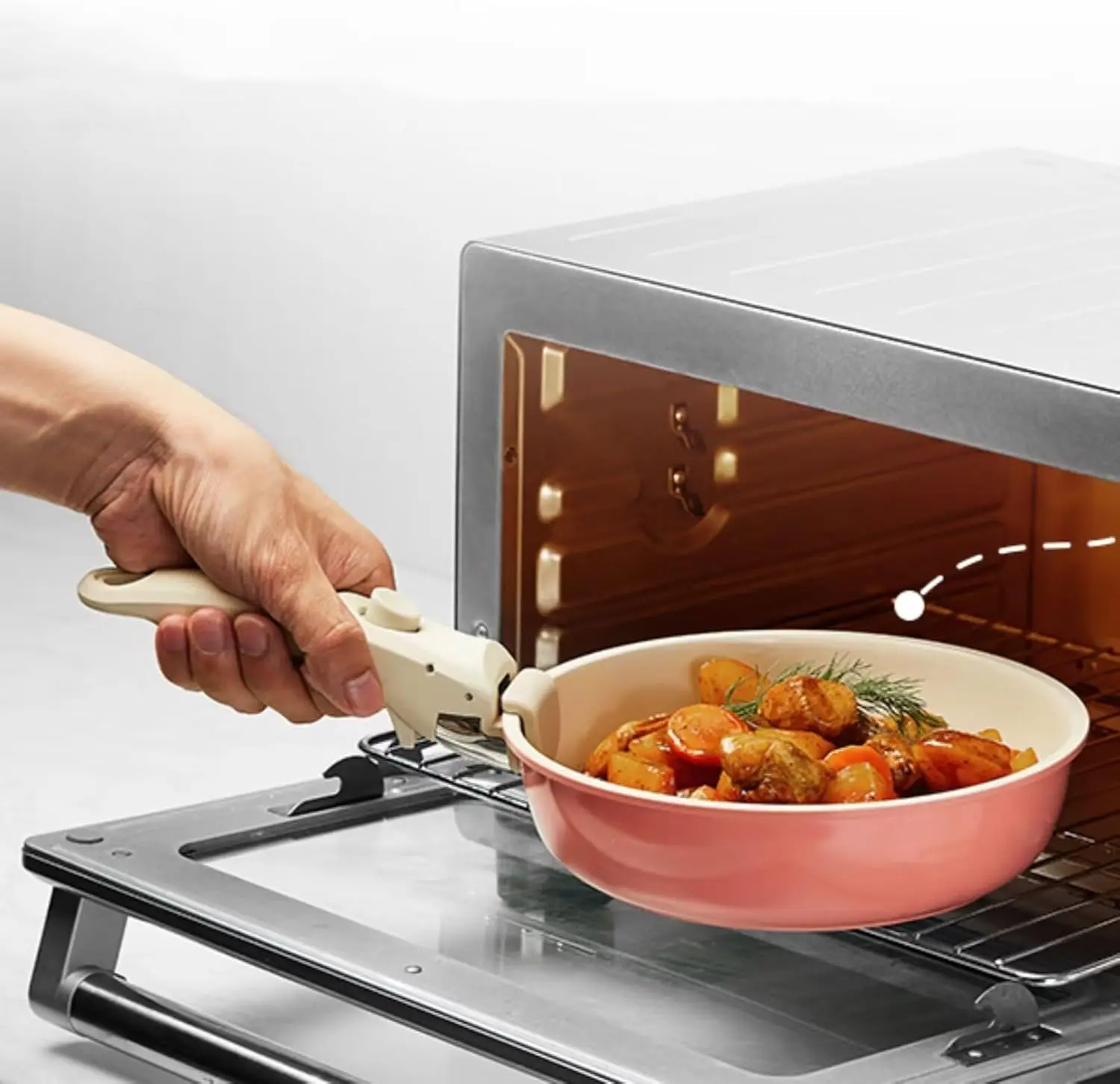 Removable Handle, Handle for Detachable Removable Cookware,Universal Pot Handle,Suitable for All Cookware