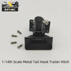 1:14th Scale Metal Tail Hook Trailer Hitch for KABOLITE K3363 Tamiya RC Dump Truck SCANIA R620 VOLVO Arocs MAN Car Accessories