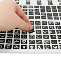 Etiqueta de interruptor, pegatina de coche, pegatinas de botones de Panel de instrumentos universales impermeables, calcomanía de circuito luminoso, pegatina que brilla en la oscuridad