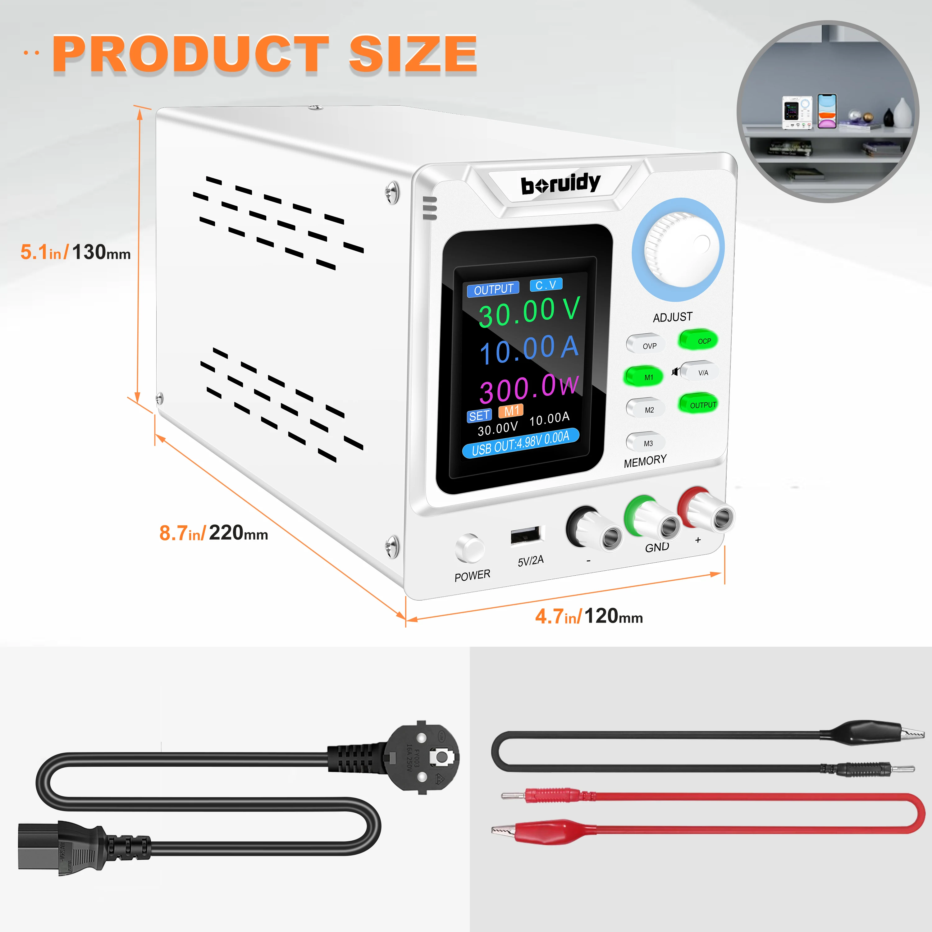 TLF Factory Wholesale 300W 30V 10A Regulated Lab Switching DC Power Supply Adjustable Voltage Memory OCP OCP SPPS-D3010S