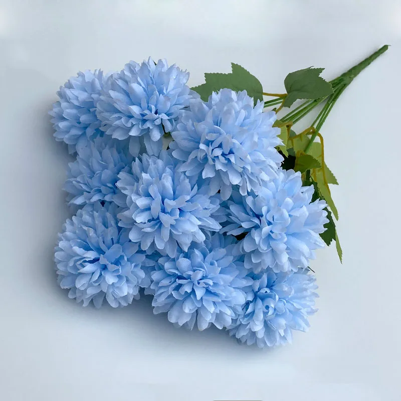 Künstlicher Blumenstrauß, Chrysantheme, Hochzeit, Zuhause, Weihnachten, Brautstrauß, Basteln, Scrapbooking, Kranz, Requisiten, Tischparty-Dekoration – Detail 5