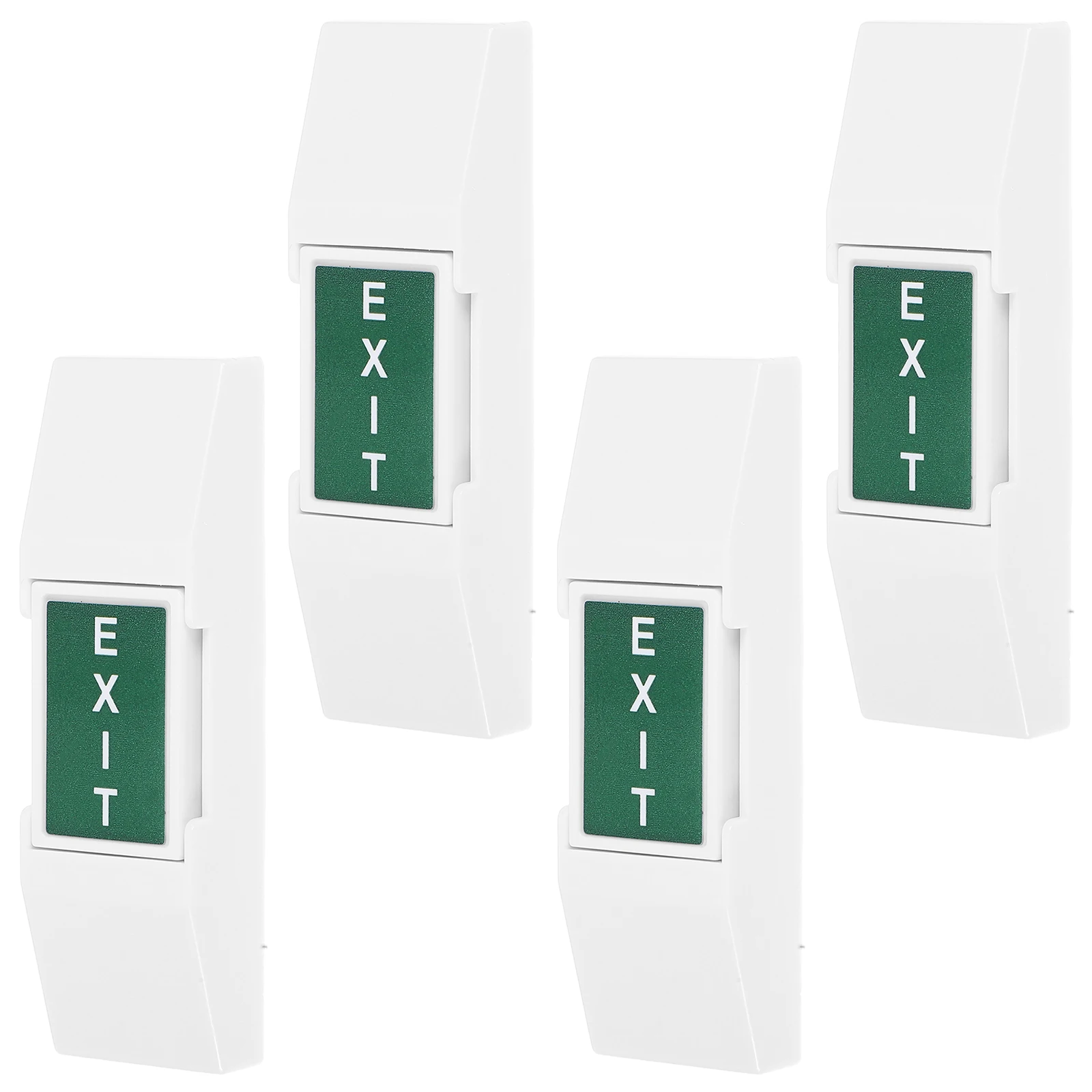 4 Pcs Emergency Exit Button Electric Switch Door Automatic Gate Push Control Wall Release Alert Device