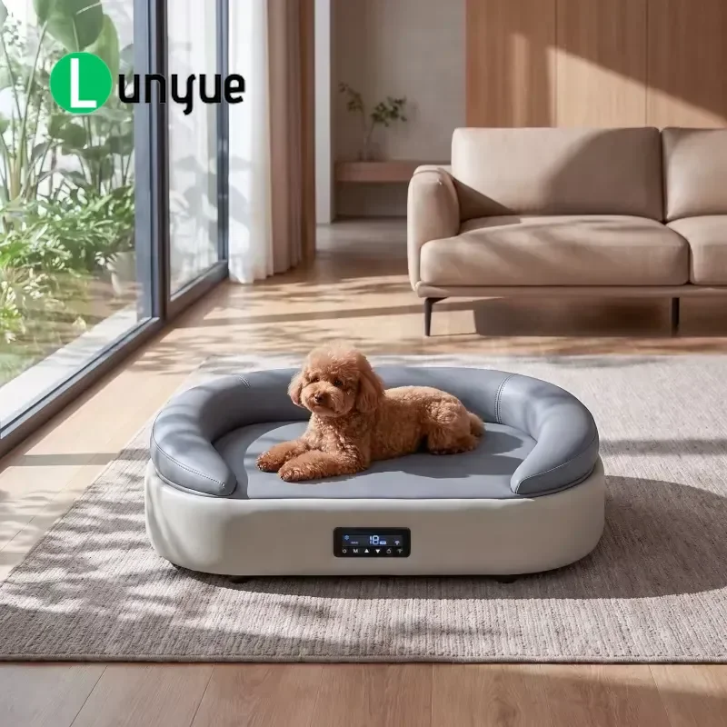 Smart Pet Sofa Bed with Water Circulation Heating Cooling LED Display Temperature Control for Dogs Cats Comfortable Furniture