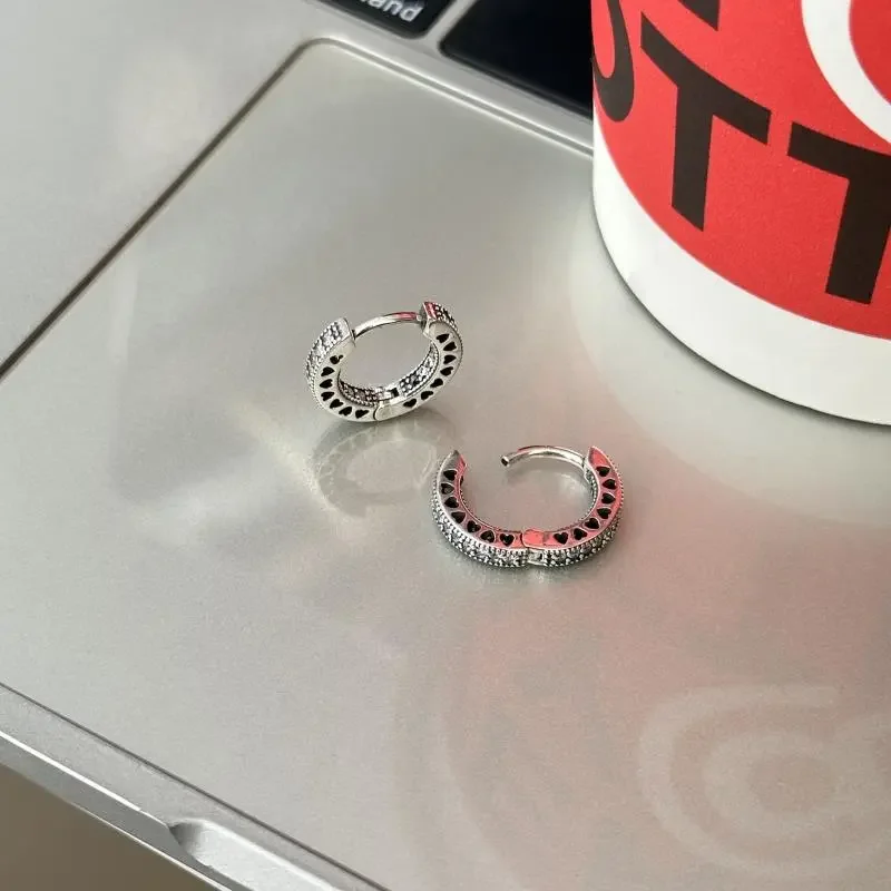 S925 Silver Classic Signature Series Earrings with Original Logo Women's Jewelry Holiday Gift Accompany You Every Moment