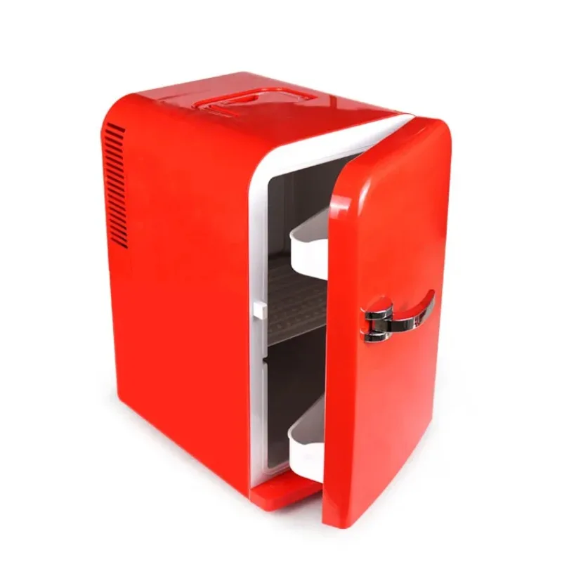 ตู้เย็นEvercool 15l Red Mini Freezer 12v 220v เทอร์โมอิเล็กทริกพลาสติก