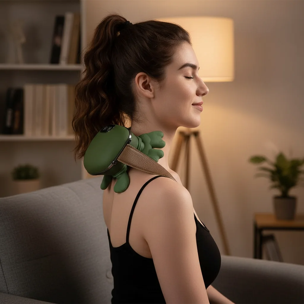 

﻿3-Level Modes Bionic Neck Shoulder Massager Back Massagers Electric Kneading Muscles Massage Pillow Relax Neck Waist Leg Body