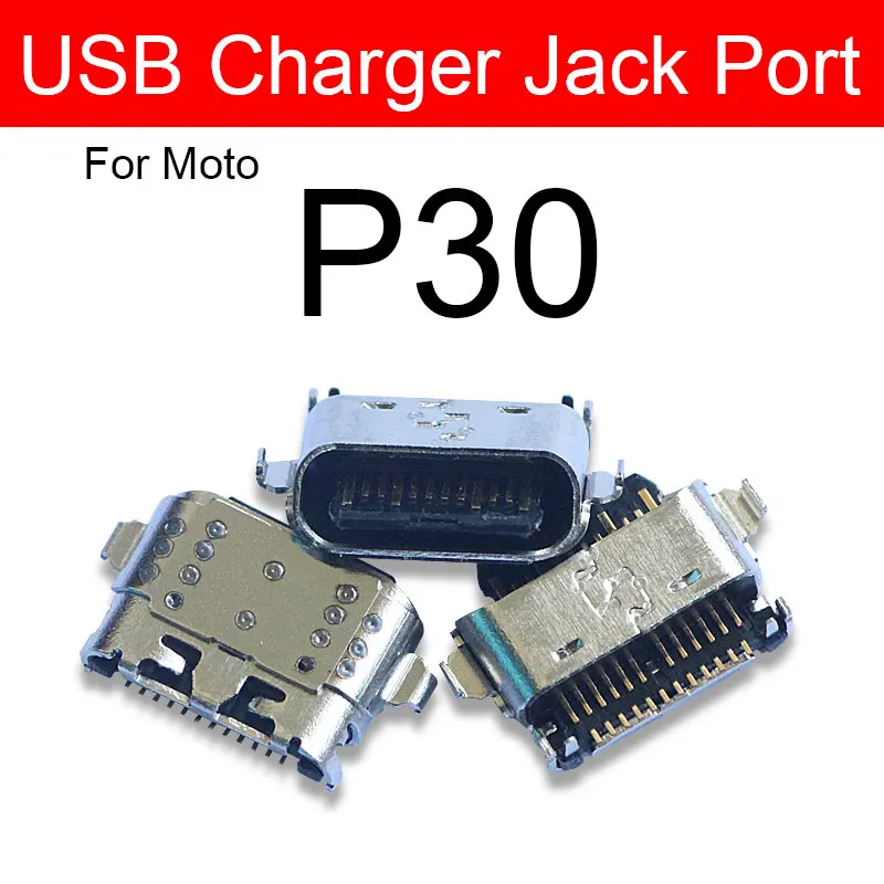 USB Charging Jack Connector Dock Port For Motorola Moto One Vision Action Macro Hyper Power Fusion Plus P30 Note G Play Edge