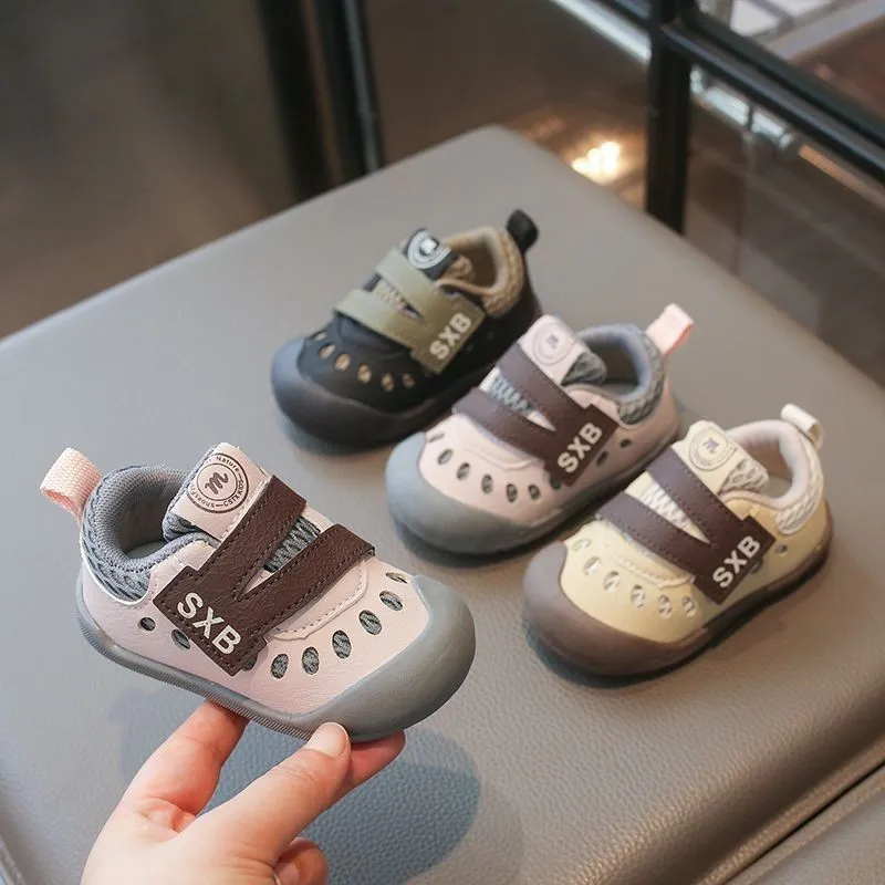 Spring Autumn Anti-kick Baby Toddler Sneakers Breathable Mesh Soft Sole Functional Children's Flats Loafer Shoes