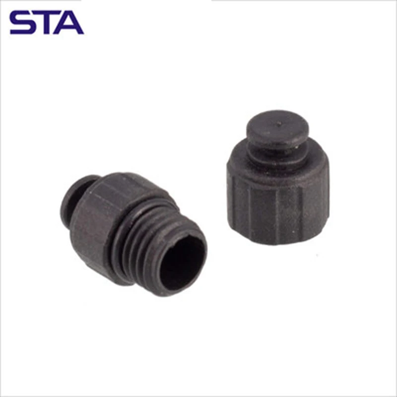 5Pcs M12 Connector Dust Cover M12 Inner Thread Outer Thread Plastic Metal Waterproof Cover IP67 Plug Protection Cover