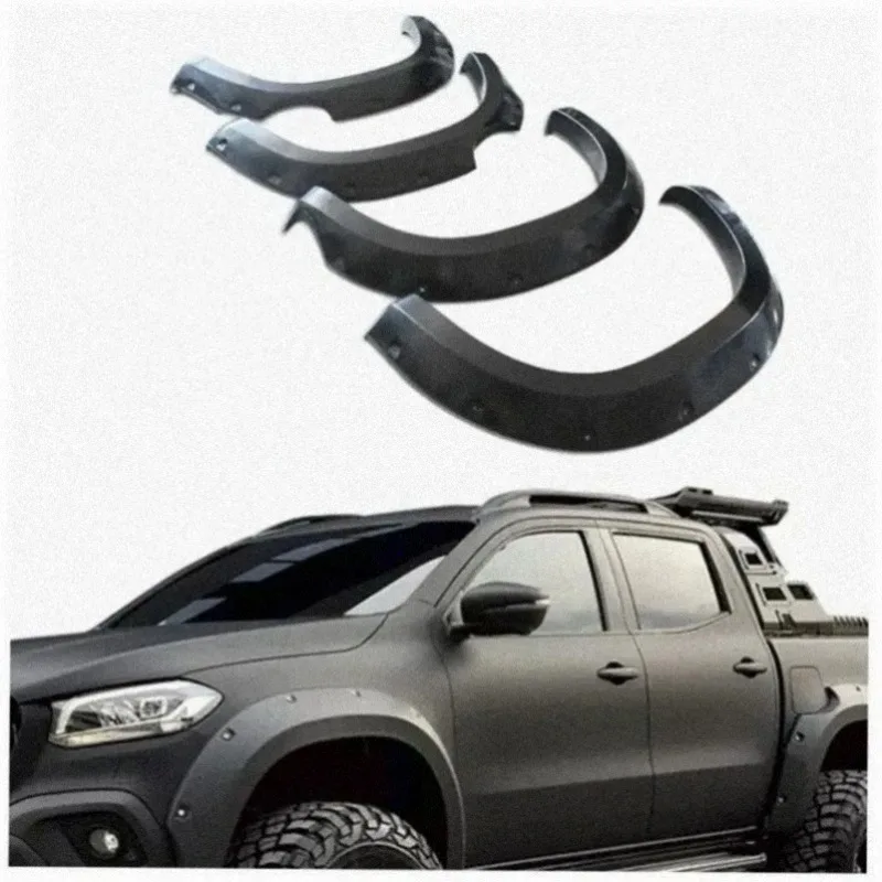 NEW Rivets Pocket Style Fender Flares Kit Wheel Arch for X-Class XCLASS Exterior Accessories W470 X350