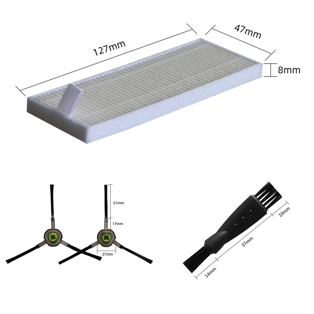 1 Set Filter Side Brushes Mop Cloth For OKP Life K2 K3 K4 K5 For Lefant M210 M210S M210B M213 Robot Vacuum Cleaner Replacement