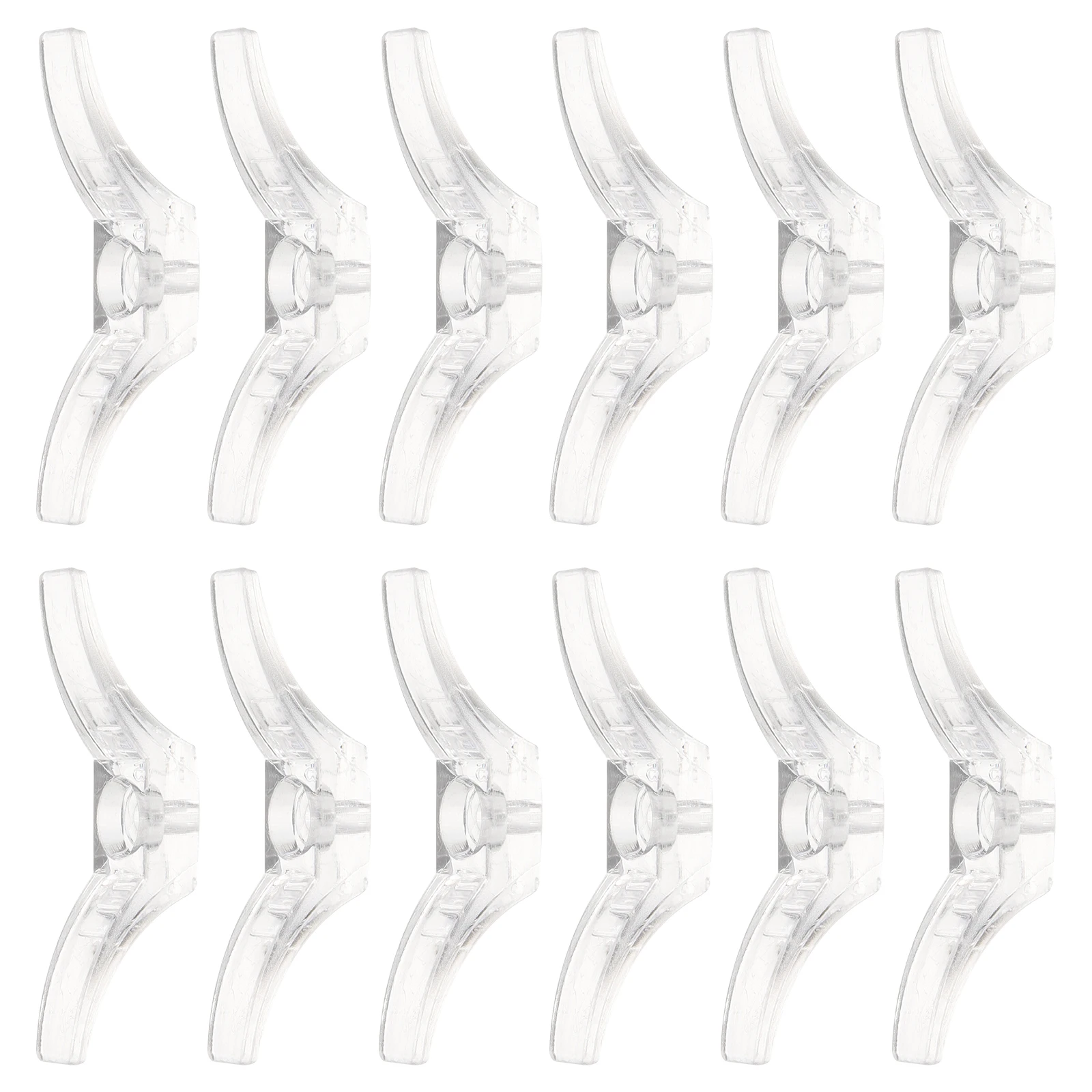12pcs Curtains Accessories Transparent Cleat Hook Suitable Size Safety Rope Cleats Fit Most Window Blinds Blind Cord Winder