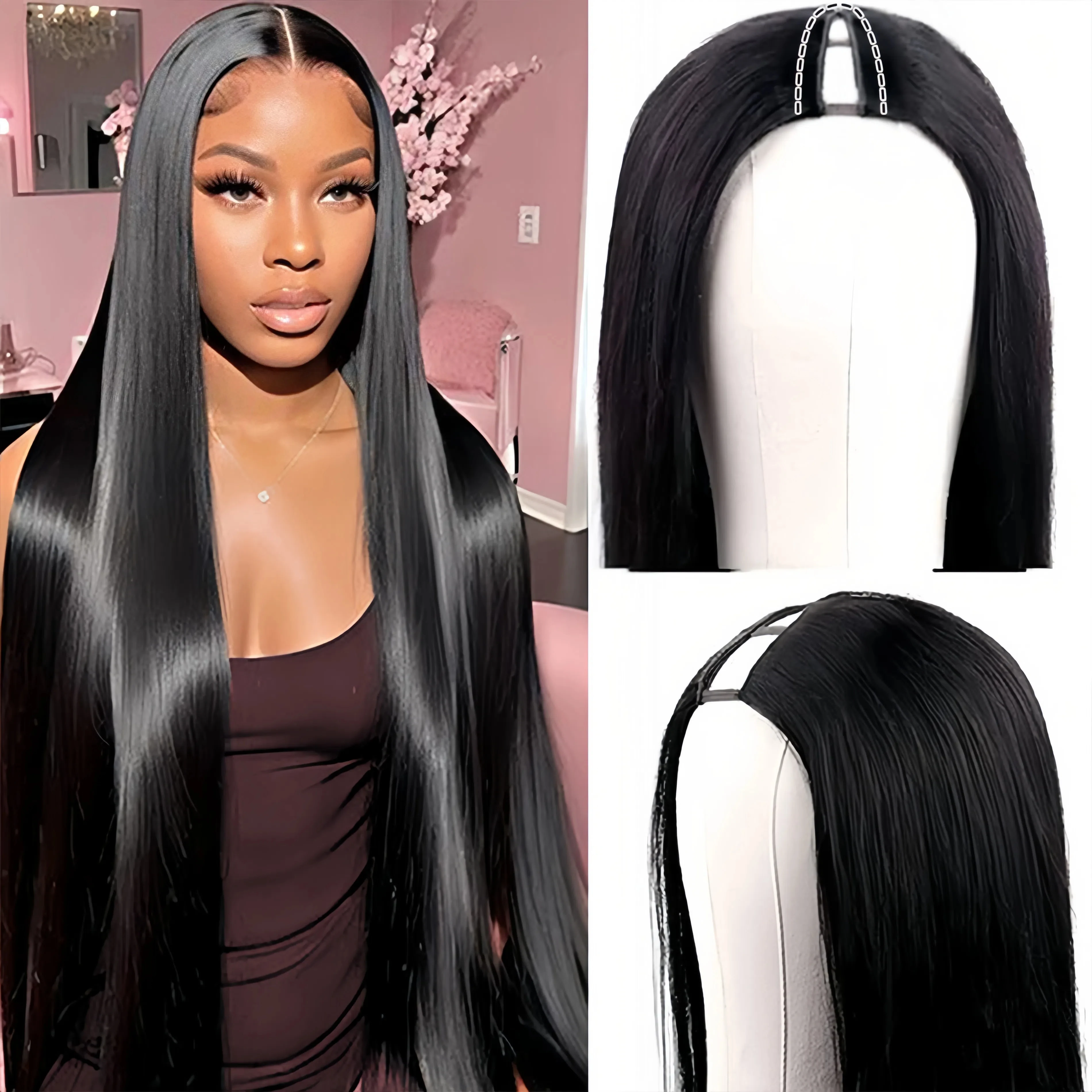 220-density-straight-hair-v-part-wig-36-38-40-inch-upgrade-human-hair-head-clip-in-half-wig-brazilian-glueless-wigs-for-women