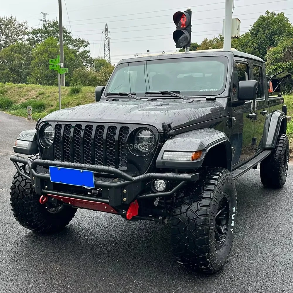 

4X4 Offroad Steel Front Bumper Competitive Front Bars Modified Anti-Collision Bumpers for 2023 Jeep Gladiator(Winch Not Include)